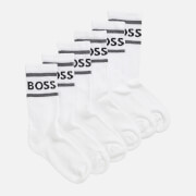 BOSS Bodywear Men's 3-Pack Stripe Socks - White