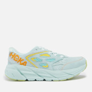 Hoka One One Women's Clifton Embroidery Trainers - Blue Glass/Radient Yellow