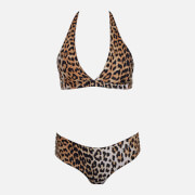 Ganni Women's Recycled Printed Core Bottoms - Leopard