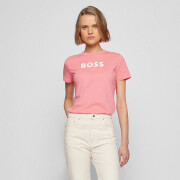 BOSS Women's Elogo T-Shirt - Medium Pink