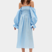 Sleeper Women's Atlanta Linen Dress - Blue