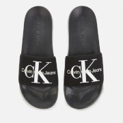 Calvin Klein Jeans Men's Monogram Slide Sandals - Black