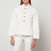 See By Chloé Women's Broderie Anglaise Denim Jacket - White