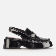 Ganni Women's Leather Chunky Loafers - Black