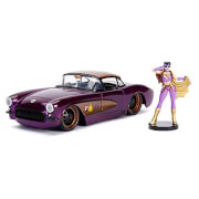 Jada Toys DC Comics Bombshells 1:24 Scale Die Cast Vehicle - Batgirl & 1957 Chevy Corvette