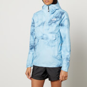 The North Face Women's Waterproof Fanorak Jacket - Beta Blue Dye Texture Print