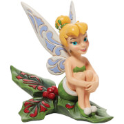 Disney Traditions Tinker Bell Sitting on Holly Figurine