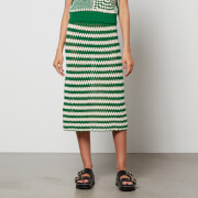 Baum Und Pferdgarten Women's Ciel Knitted Skirt - Cream/Green