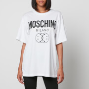 Moschino Women's Oversized Smiley Logo T Shirt - White