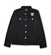Butt Stallion PULP HORROR Embroidered Denim Jacket - Black