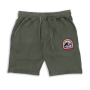 Jurassic World DTIA Ranger Embroidered Unisex Jog Shorts - Khaki