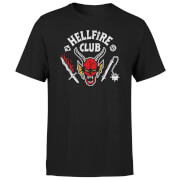 T-Shirt Stranger Things Hellfire Club Vintage Unisexe - Noir