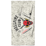 Stranger Things Hellfire Club  Beach Towel