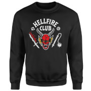Stranger Things Hellfire Club Vintage Sweatshirt - Black