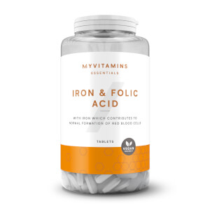Myvitamins Iron & Folic Acid Tablet, 90 Tablets