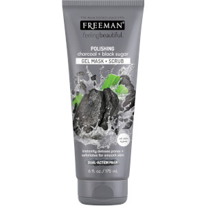 Freeman Beauty Polishing Charcoal and Black Sugar Facial Gel Mask Set