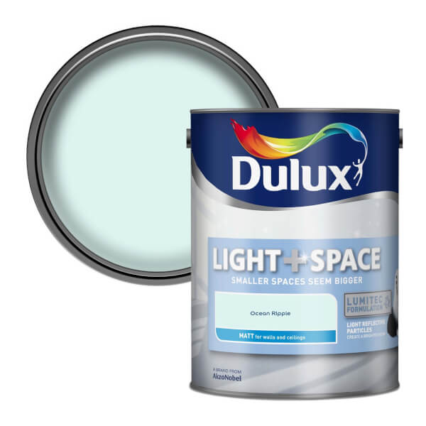 dulux light space ocean ripple matt emulsion paint 5l homebase