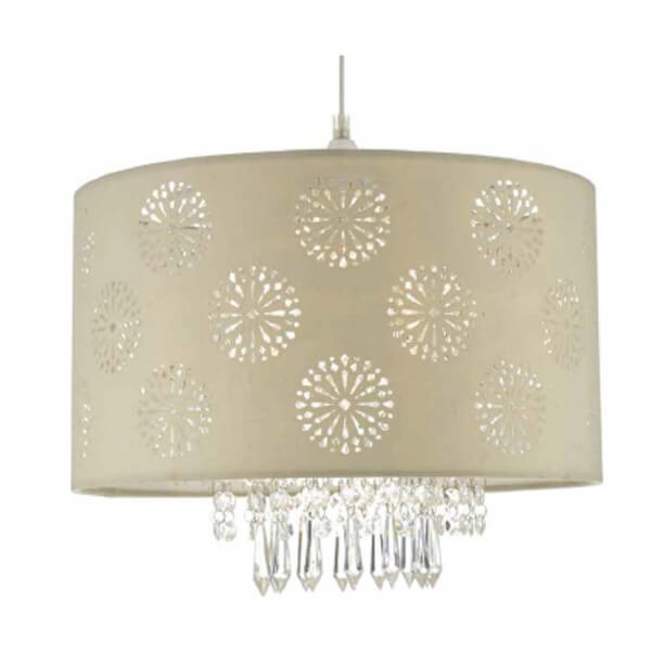 Tilly Patterned Easy Fit Lamp Shade Homebase - Homebase Ceiling Light Shades Uk