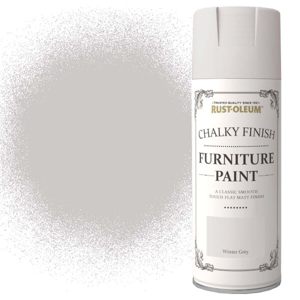 Rust Oleum Furniture Spray Paint Winter Grey 400ml Homebase