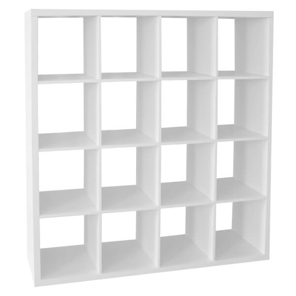 Clever Cube 4x4 Storage Unit White, Box Shelving Unit