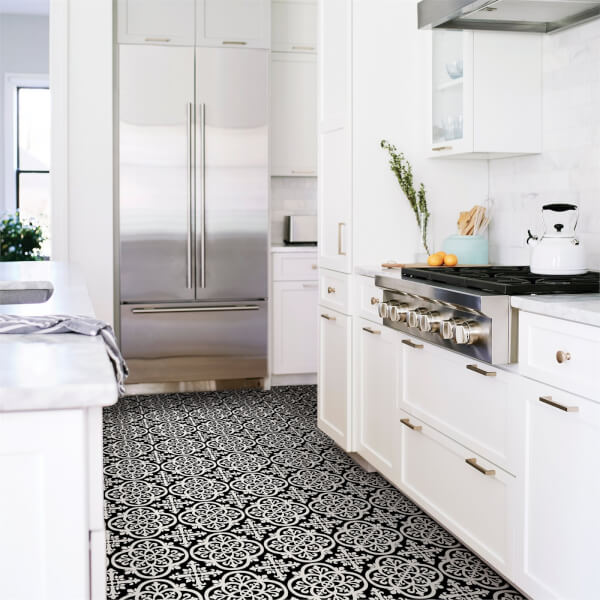 Floorpops Peel And Stick Self Adhesive Floor Tiles Gothic Homebase