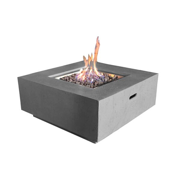 Albany Gas Fire Pit Light Grey Homebase, How To Start Outdoor Gas Fire Pit