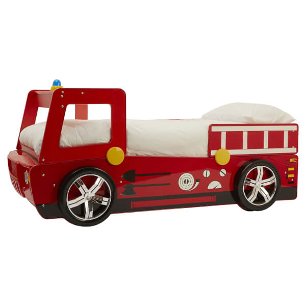 Kids Red Fire Engine Bed Homebase