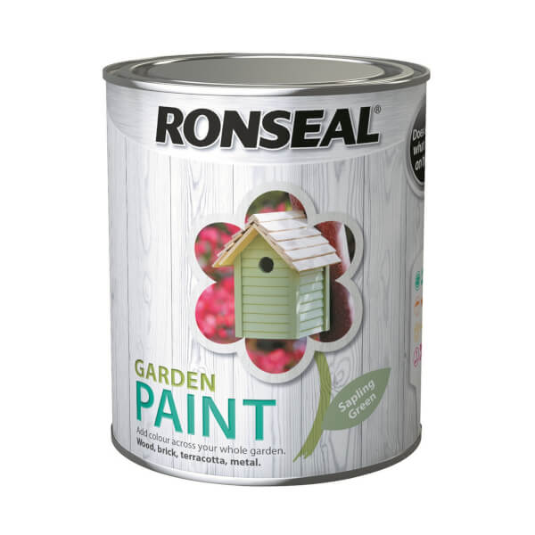 ronseal garden paint sapling green 750ml homebase