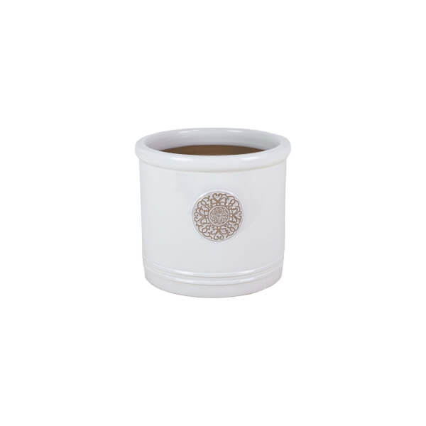 Glazed Heritage Cream Cylinder 38cm Homebase