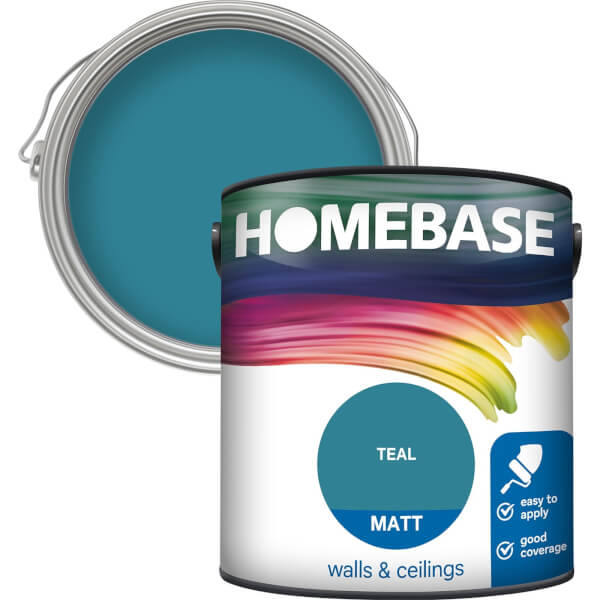 Homebase Matt Paint Teal 2 5l - Homebase Bathroom Paint Colour Chart Homebase Matt Paint Teal 2 5l - Homebase Bathroom Paint Colour Chart