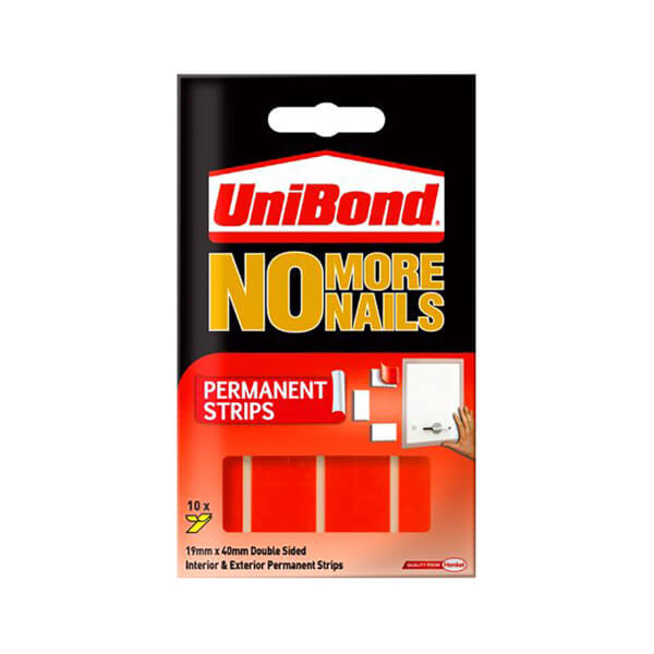 Pack of 10 NEW & SEALED UniBond No More Nails Removable Strips 