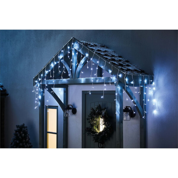 *** 200 LED *** Ice pellet Icicles Fairy Lights for Christmas White Cold White