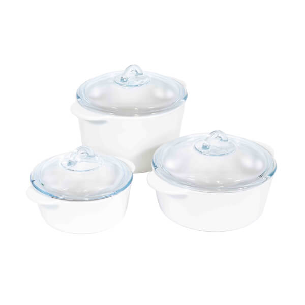 Pyrex flame clearance
