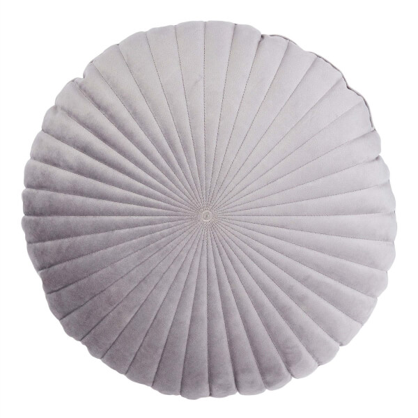 round grey pillow