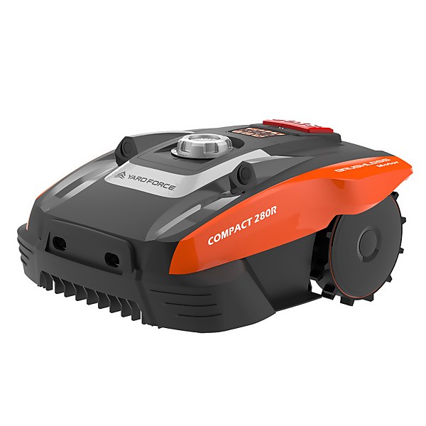 yard force compact robotic lawnmower 280r homebase