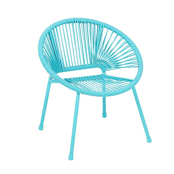 Homebase Acapulco Kids Chair Blue Homebase