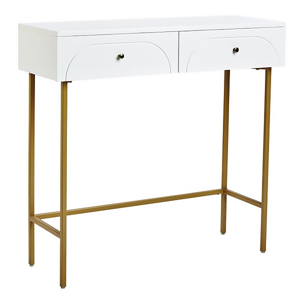 House Beautiful Taylor 2 Drawer Console, Décor Therapy Taylor 4 Drawer Console Table In Black