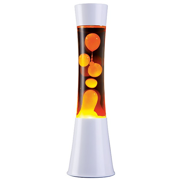 Tower Lava Lamp White And Orange, Lava Lamp Table Tower