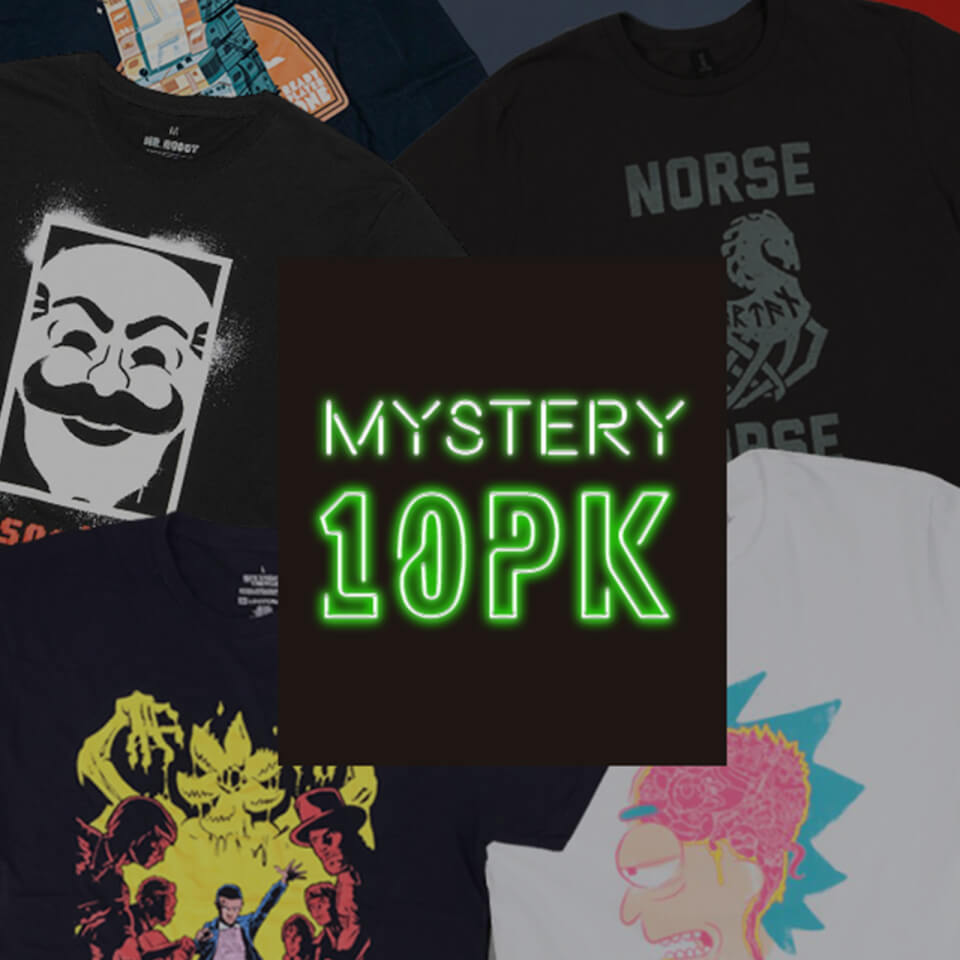 Pack 10 Camisetas + 2 Funko Pops