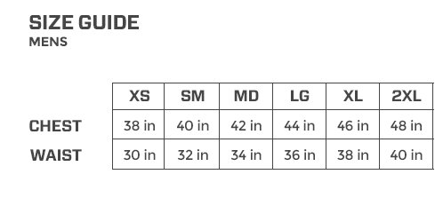 Myprotein Size Chart