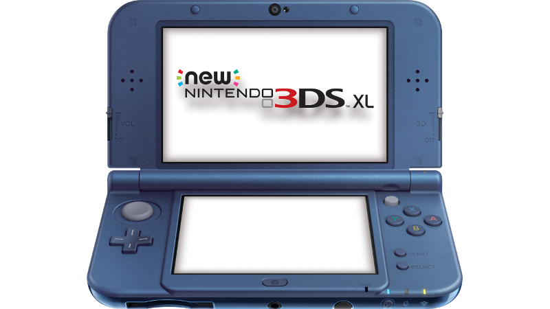 New Nintendo 3DS XL Metallic Blue + Pickachu Case Pack | Nintendo