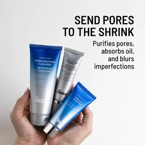 send pores to the shrink, purifies pores absorbs oil, and blurs imperfections. routine for minimizing pore size. 1. cleanse 2.treat 3.moisture 4.prime