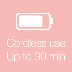 cordless use up to 30 min