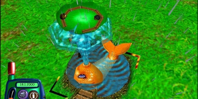 A ride based on a fish in a pond