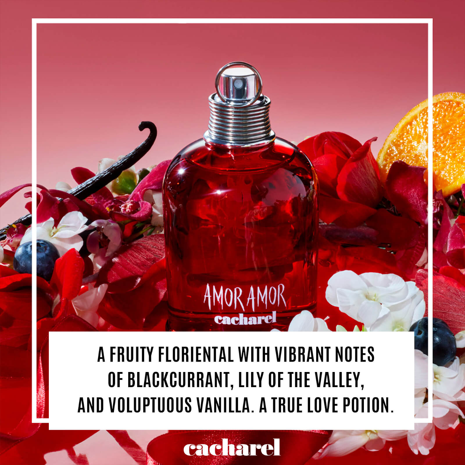 A Fruity Floriental With Vibrant Notes Of Blackcurrant, Lily Of The Valley, And Voluptuous Vanilla. A True Love Potion.