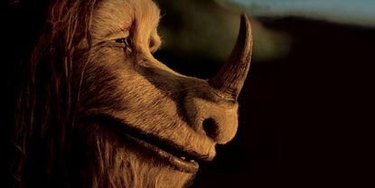 Wild Monster With A Horn On It's Nose