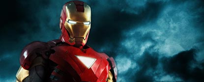 Iron Man With Black Sky In The Background