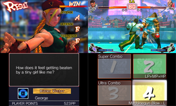 A duo of screenshots, showing different parts of the varying gameplay