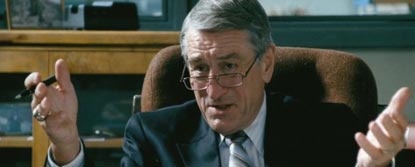 Jack Mabry Played By Robert De Niro Sat In A Chair