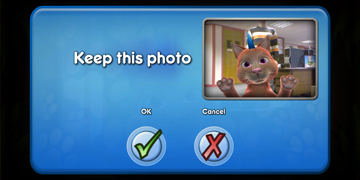 An example of a photo-saving screen